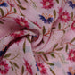 Pink floral print Organza Fabric VP-32005