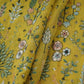 Yellow Thread Embroidery Georgette Fabric DR-32380