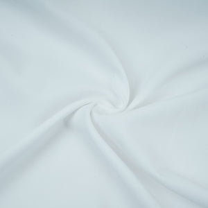 White Solid Butter Crepe Fabric STB-16 - TradeUNO