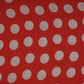 Red & Beige Polka Dot Twill Satin Fabric VP-32433