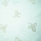 White Tropical Mukaish Work Georgette Dyeable Fabric