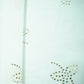 White Tropical Mukaish Work Georgette Dyeable Fabric