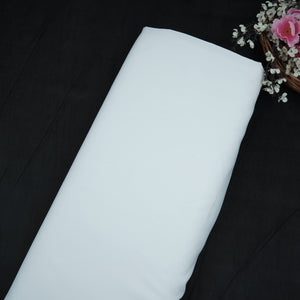 White Solid Butter Crepe Fabric STB-16 - TradeUNO
