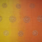 Yellow With Orange 4D Floral Sequins Embroidery Malai Chanderi Fabric VF-32312