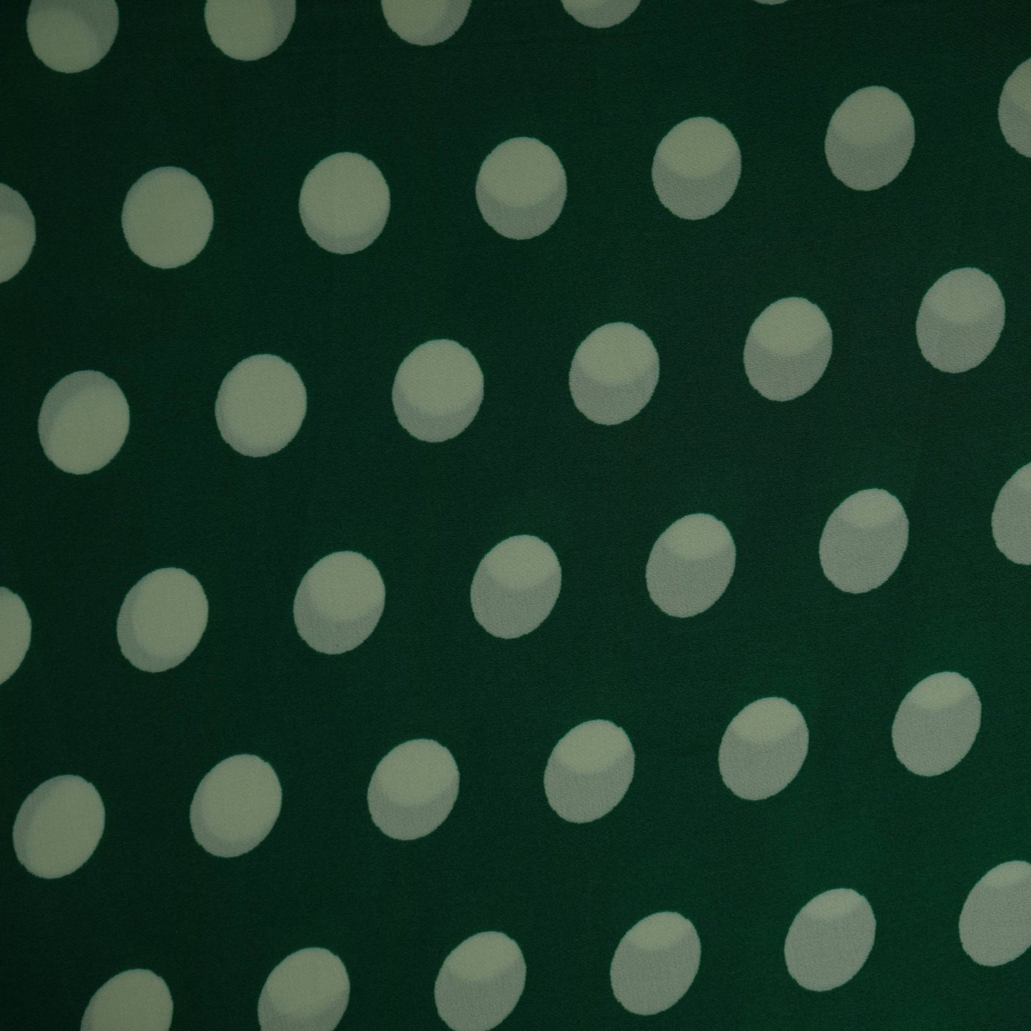 Green & Pista Polka Dot Twill Satin Fabric VP-32438