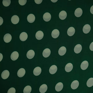 Green & Pista Polka Dot Twill Satin Fabric VP-32438 - TradeUNO