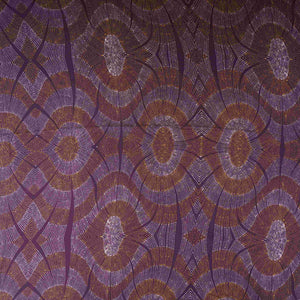 Wine Abstract Print Satin Linen Fabric MT-30980 - TradeUNO
