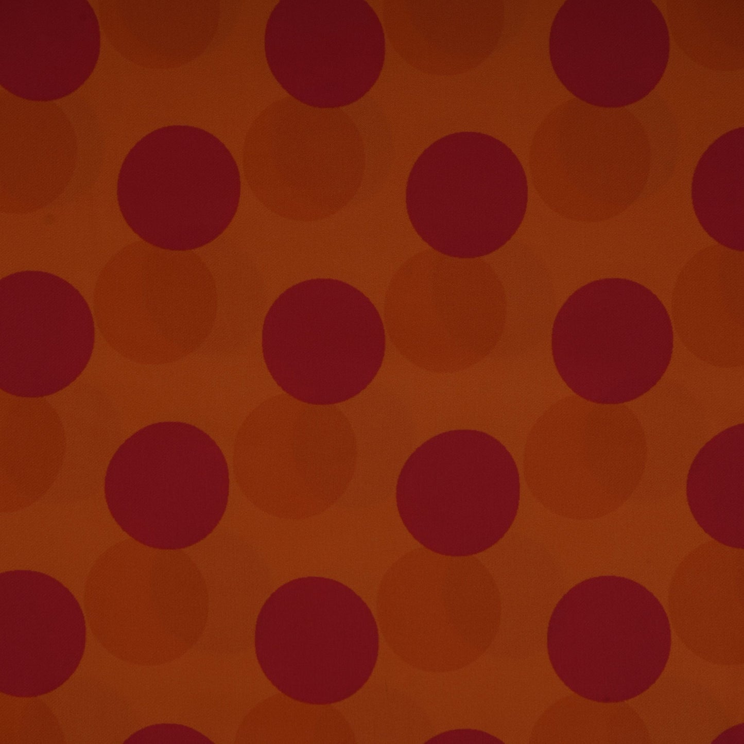 Orange & Pink Polka Dot Twill Satin Fabric VP-32439