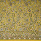 Yellow Kashmiri Paisley Embroidery Georgette Fabric DR-32373