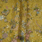 Yellow Kashmiri Paisley Embroidery Georgette Fabric DR-32373