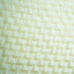 White Abstract Jacquard Dyeable Cotton Staple Fabric