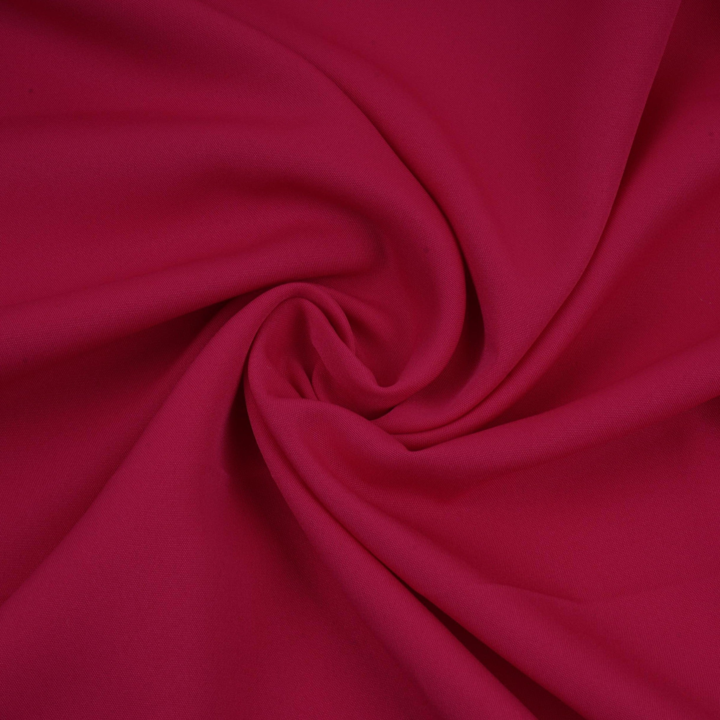 Magenta Pink Solid Butter Crepe Fabric STB-14 - TradeUNO