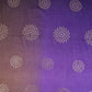 Purple With Olive Green 4D Floral Sequins Embroidery Malai Chanderi Fabric VF-32311