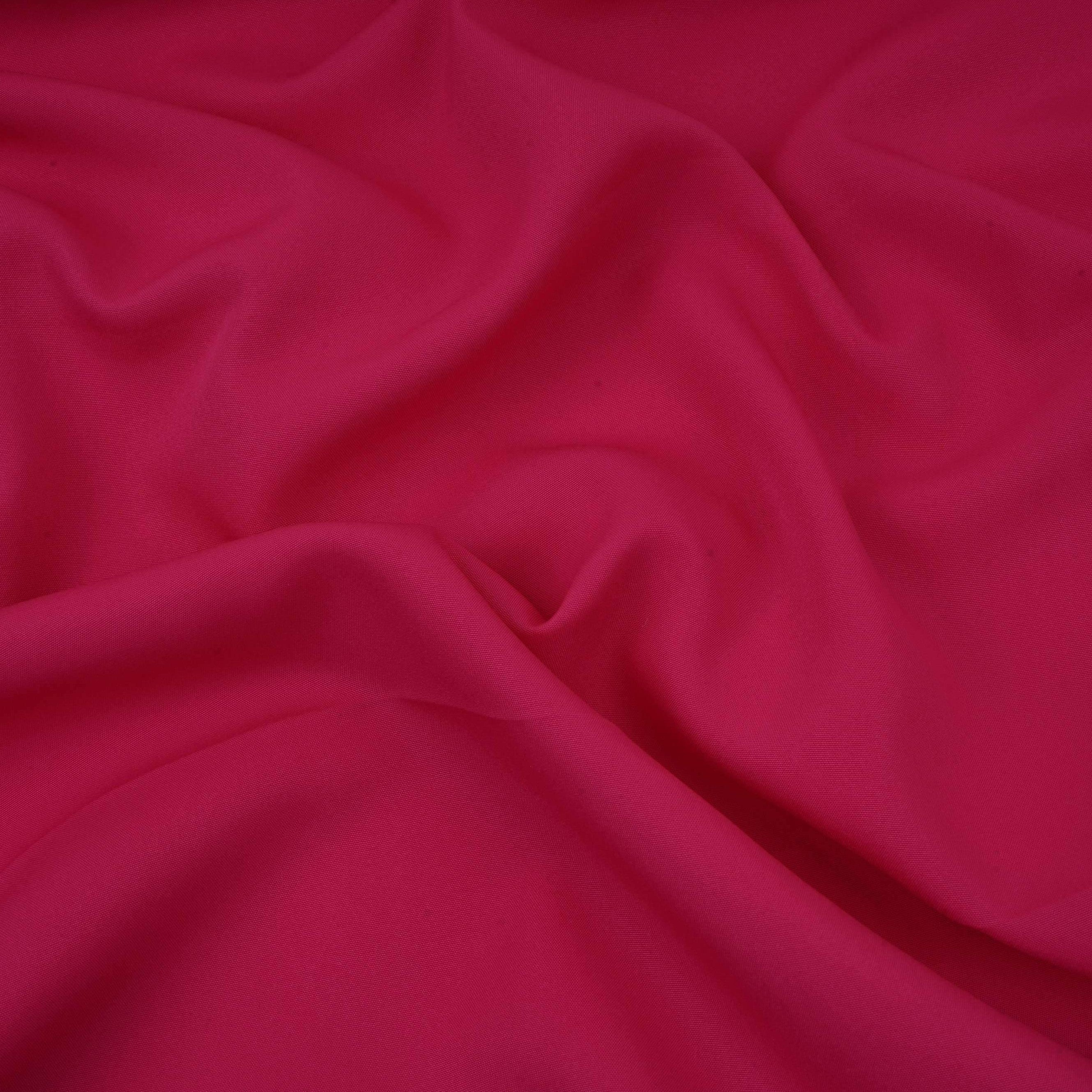 Magenta Pink Solid Butter Crepe Fabric STB-14 - TradeUNO