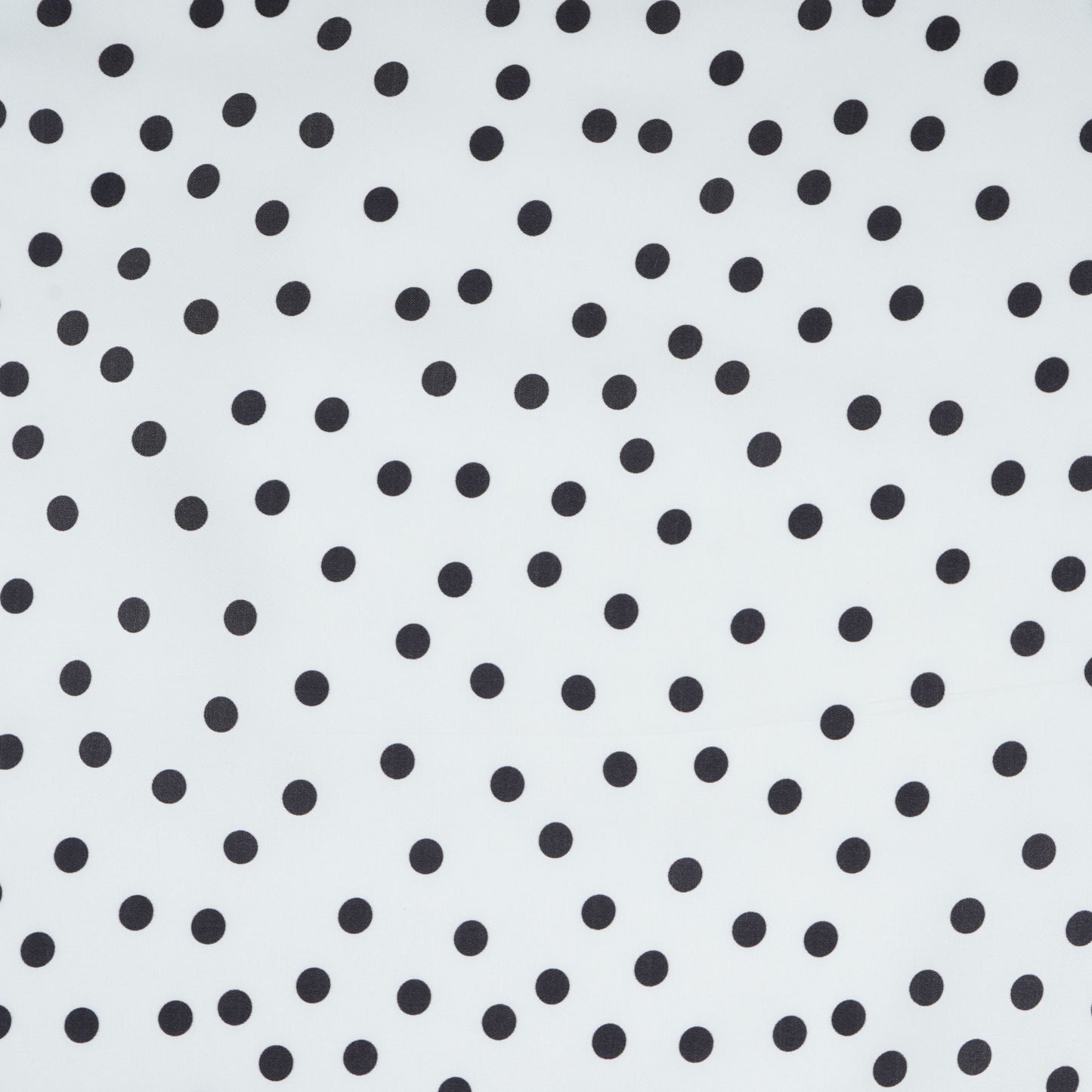 White & Black Polka Dot Twill Satin Fabric VP-32441