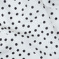White & Black Polka Dot Twill Satin Fabric VP-32441