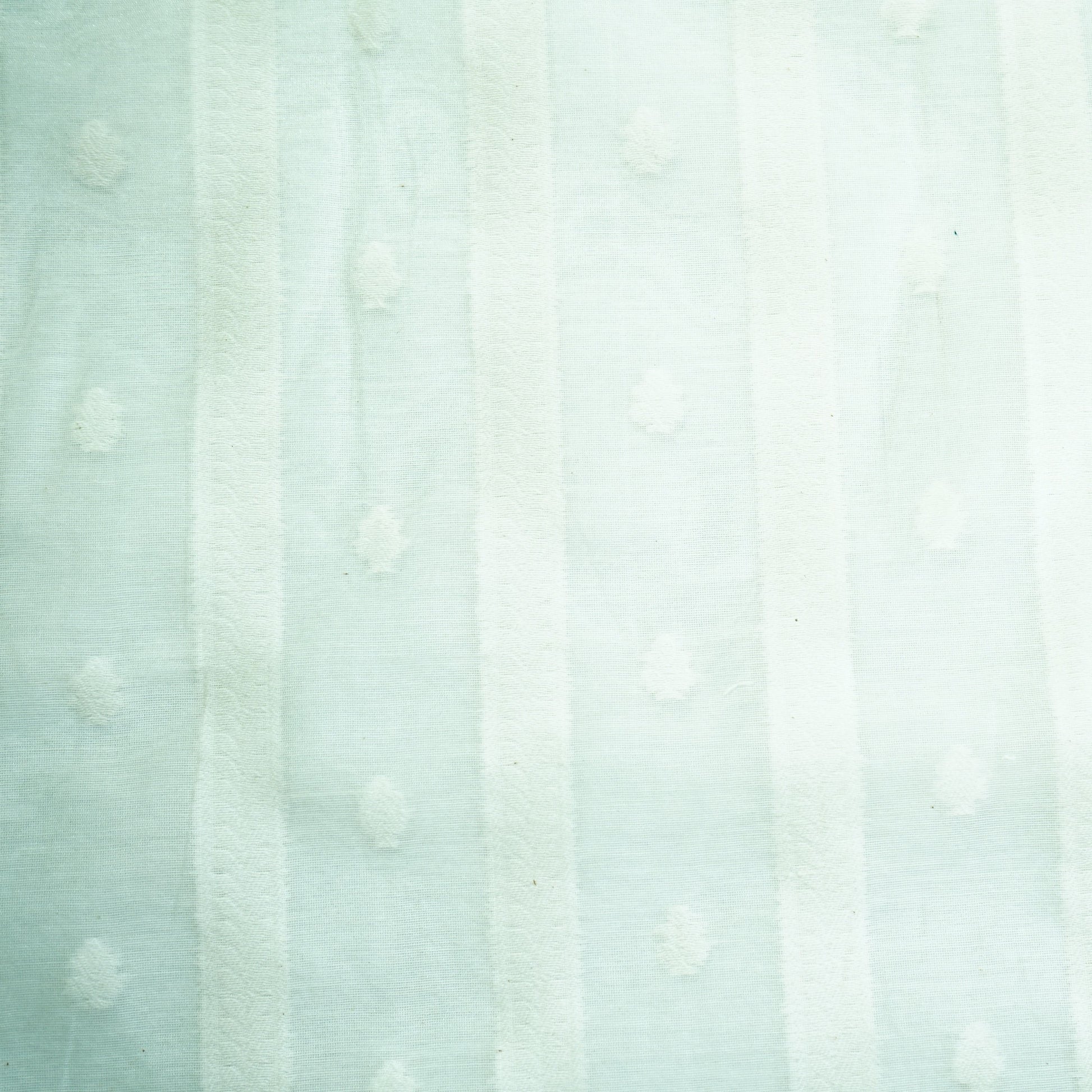 Off White Traditional Handloom Dyeable Cotton Staple Fabric