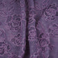 Lavender Velvet Work Floral Embroidery Lace Fabric LI-32211