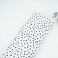 White & Black Polka Dot Twill Satin Fabric VP-32441