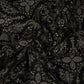 Black Kashmiri Paisley Jaal Embroidery Chinon Fabric DR-32384