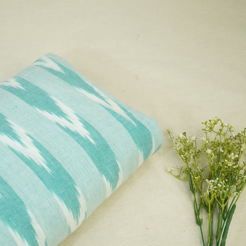 Green Ikkat Cotton Fabric 8569
