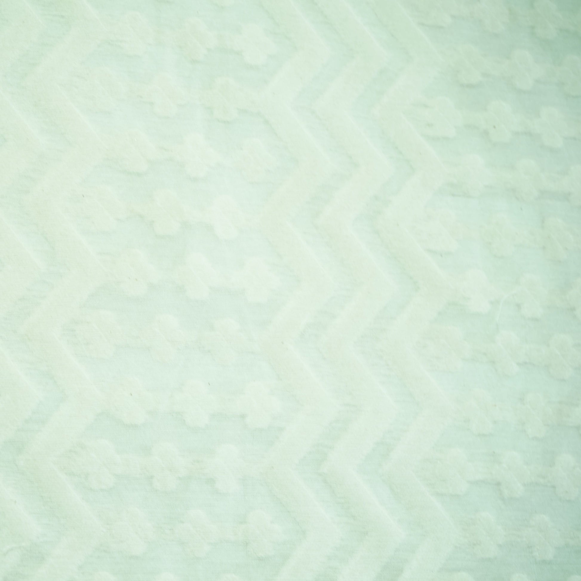 Off White Floral Handloom Dyeable Cotton Staple Fabric