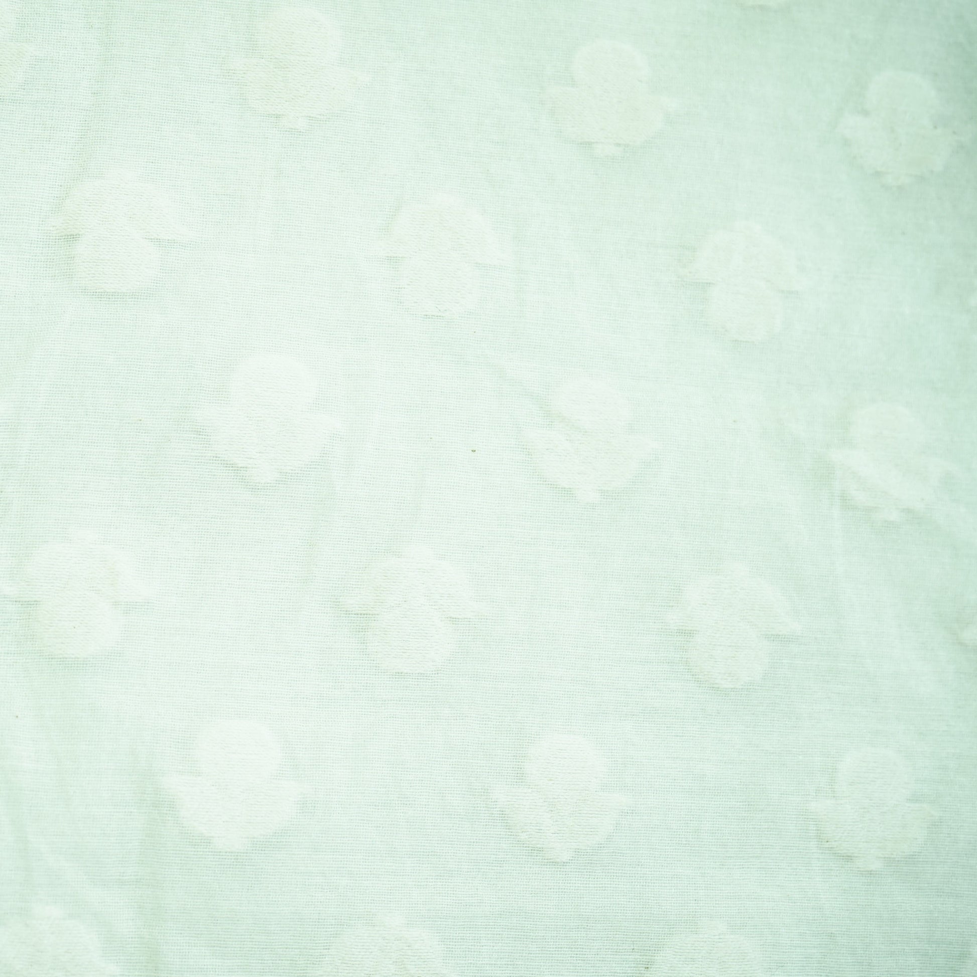 Off White Buti Handloom Dyeable Cotton Staple Fabric