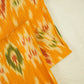 Mustard Ikkat Print Cotton Fabric 19942