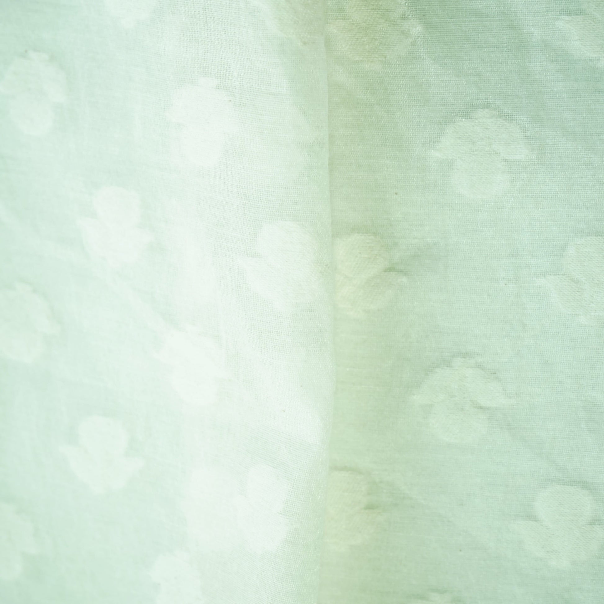 Off White Buti Handloom Dyeable Cotton Staple Fabric