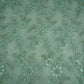 Green Velvet Work Floral Embroidery Lace Fabric LI-32212