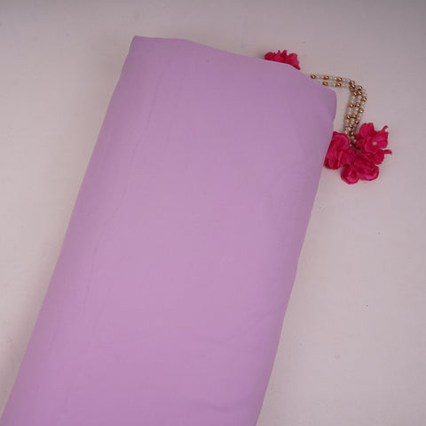 Lavender Solid Banana Crepe Fabric LIB-08