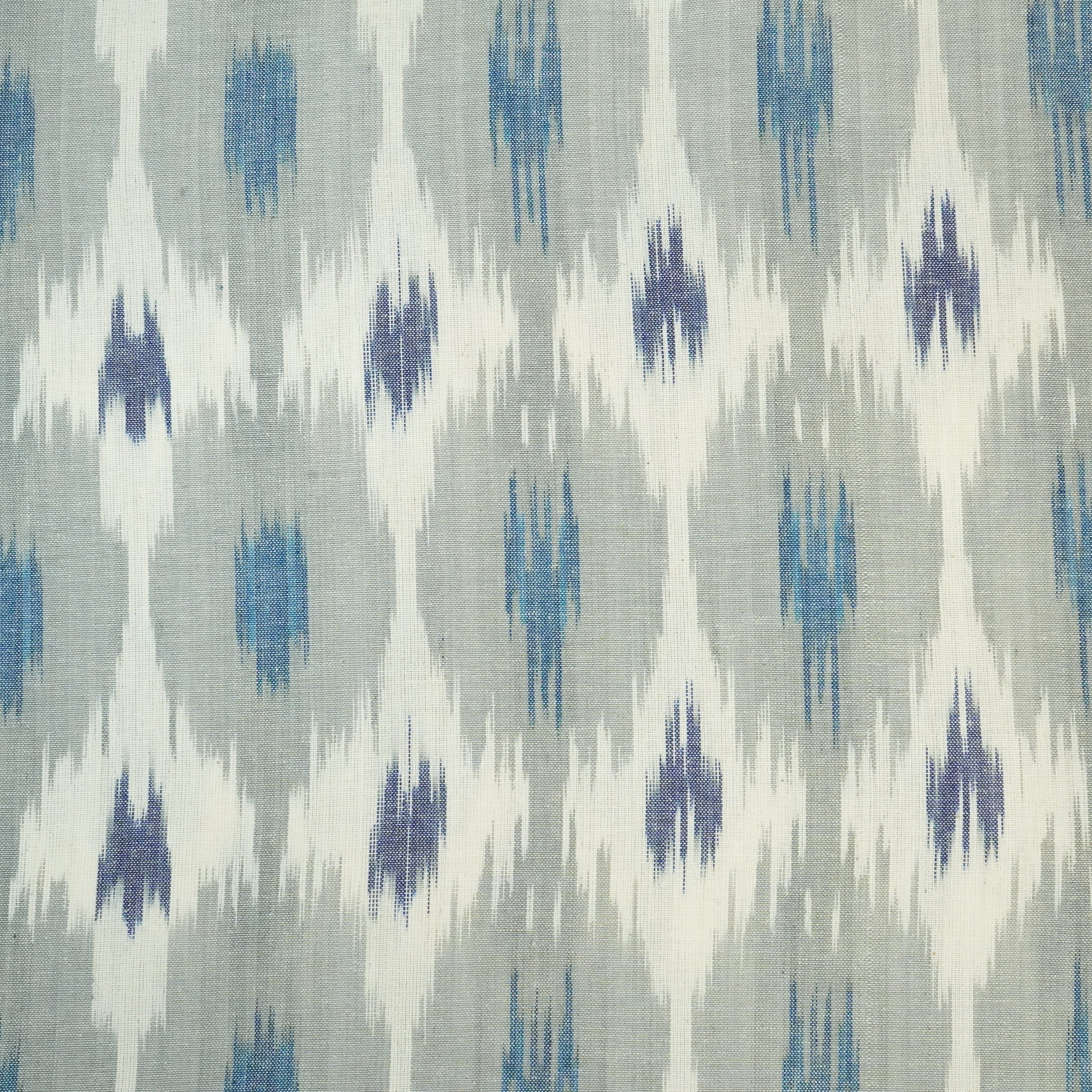Grey Ikkat Print Cotton Fabric 19941