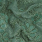 Green Velvet Work Floral Embroidery Lace Fabric LI-32212