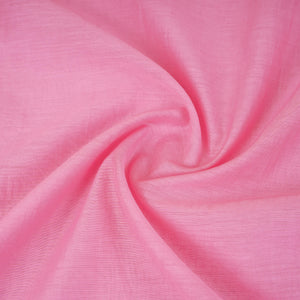Pink Solid Mul Chanderi Fabric DC-30344 - TradeUNO