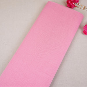 Pink Solid Mul Chanderi Fabric DC-30344 - TradeUNO