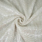 White Dyeable Chevron Sequins Embroidery Georgette Fabric DR-32401