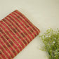 Red Bail Print Muslin Fabric 15716