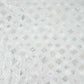 White Dyeable Geometrical Sequins Embroidery Georgette Fabric DR-32403