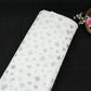 White Dyeable Geometrical Sequins Embroidery Georgette Fabric DR-32403