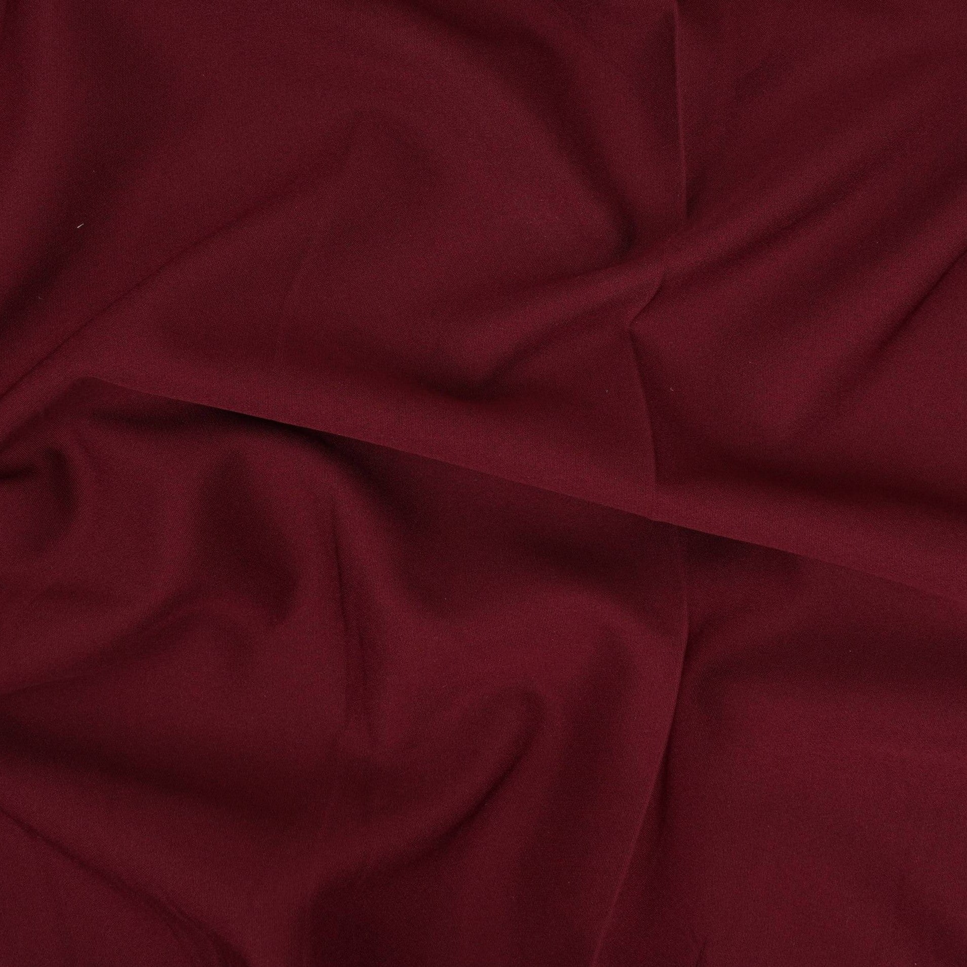 Maroon Solid Banana Crepe Fabric LIB-03 - TradeUNO