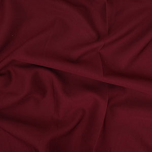 Maroon Solid Banana Crepe Fabric LIB-03 - TradeUNO