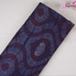 Navy Blue Abstract Print Satin Linen Fabric MT-30979