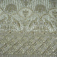Off White Mughal Bird & Floral Jaal Embroidery Georgette Fabric DR-32393