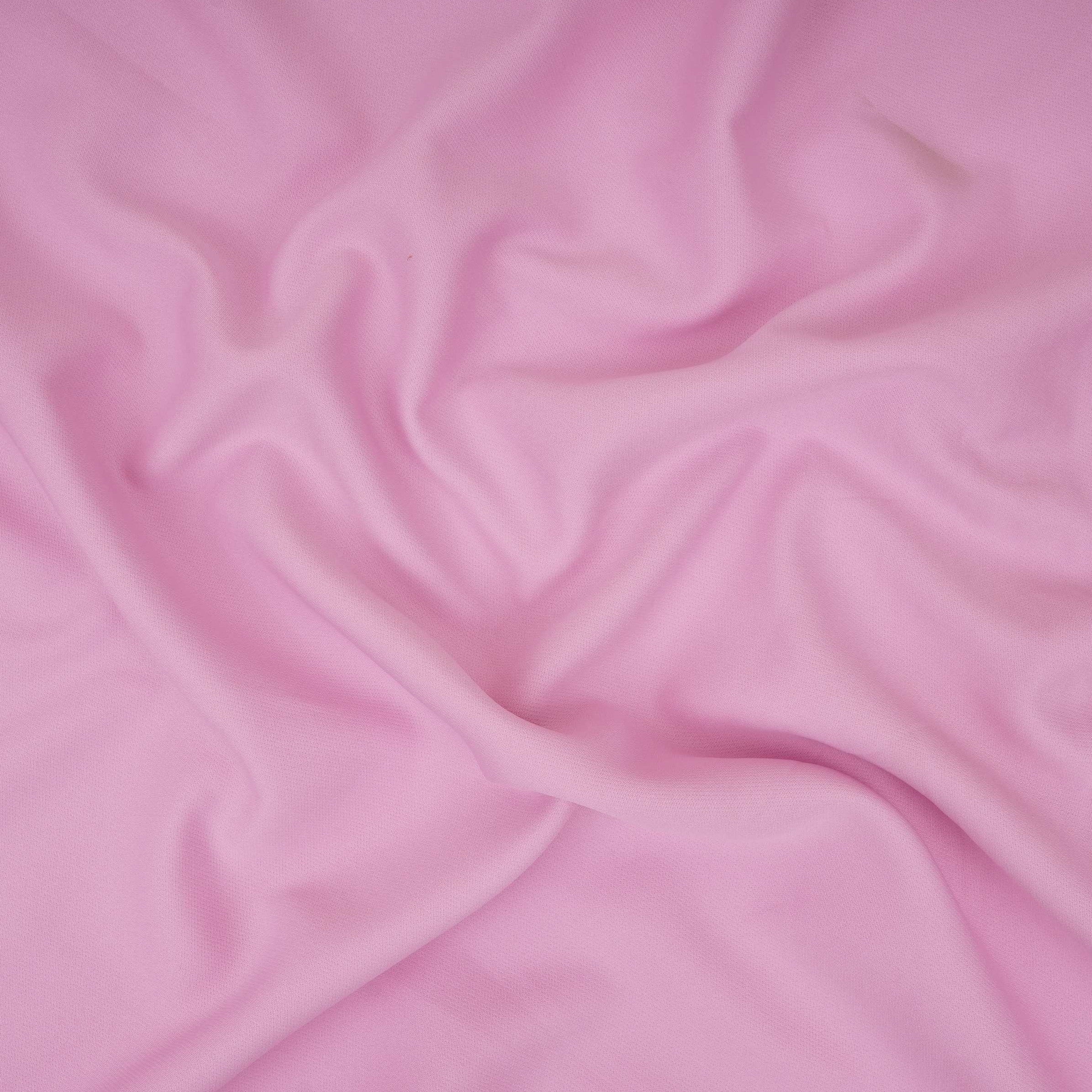 Pink Solid Banana Crepe Fabric LIB-09 - TradeUNO