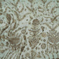 Off White Mughal Bird & Floral Jaal Embroidery Georgette Fabric DR-32393
