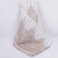 White Dyeable Zari Stripes With Sequins Embroidery Georgette Fabric DR-32372