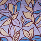 Light Lavender Floral Print Satin Linen Fabric MT-30983