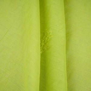 Light Green Embroidery Chanderi Dupatta DC-30345 - TradeUNO
