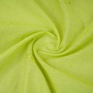 Light Green Embroidery Chanderi Dupatta DC-30345 - TradeUNO