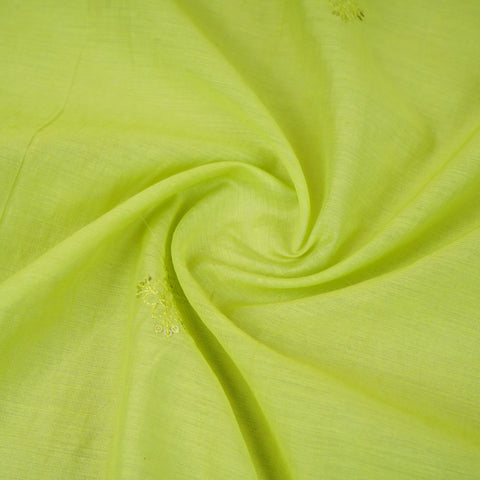 Light Green Embroidery Chanderi Dupatta DC-30345 - TradeUNO